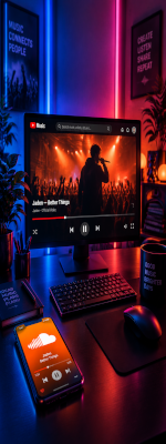 SoundCloud & YouTube Music preview